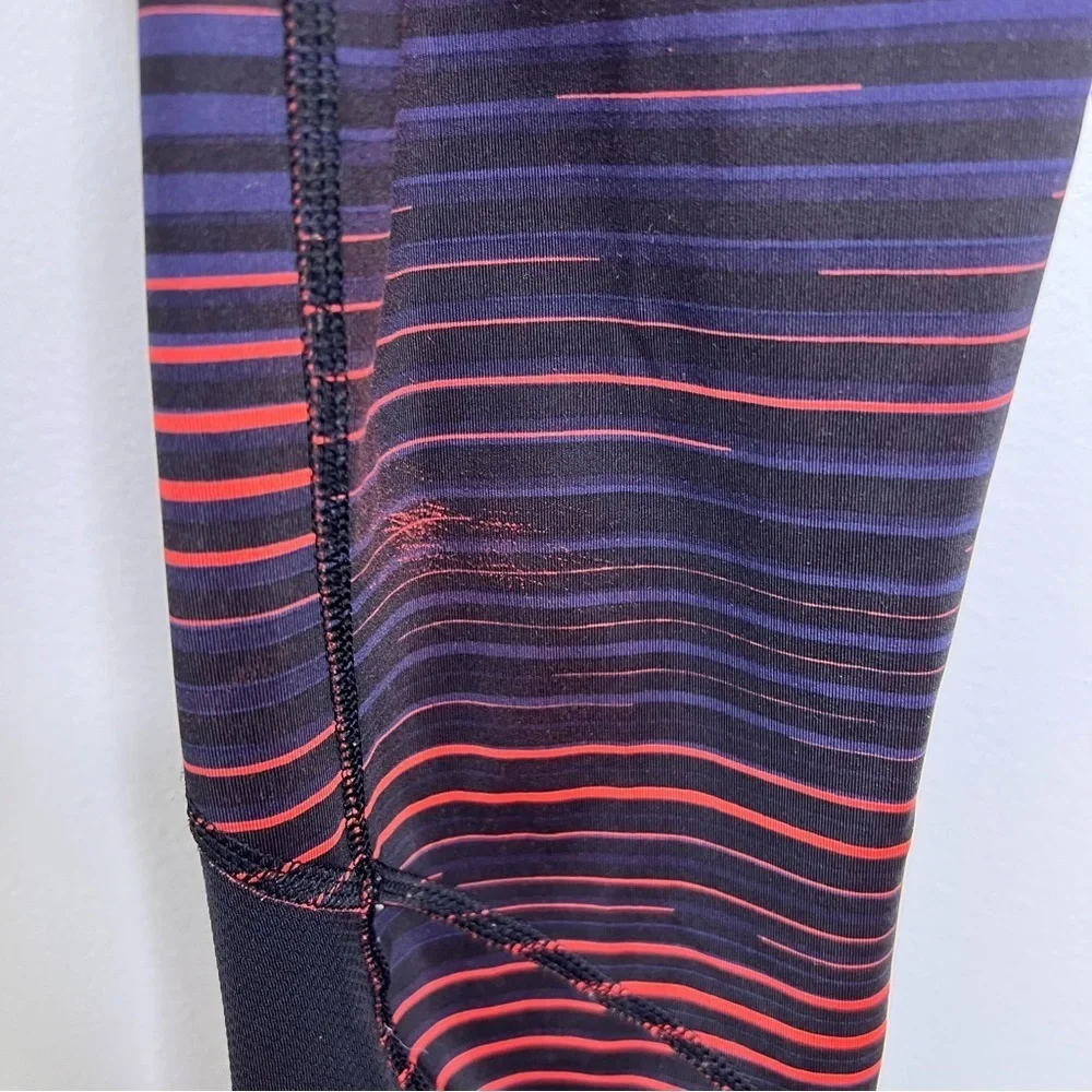LULULEMON Pace Rival Crop Twisted Dune Alarming Black Leggings